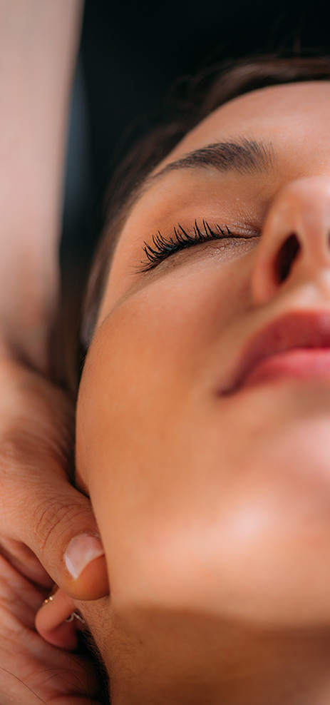 Woman receiving Nerve Blocking therapy